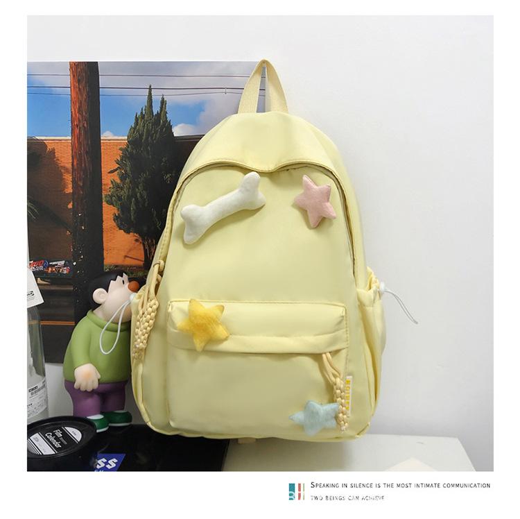 Schoolbag Japanese ins School Bag Girls Junior High School High School Students Simple Versatile Backpack Lightweight College Style Girl Backpack