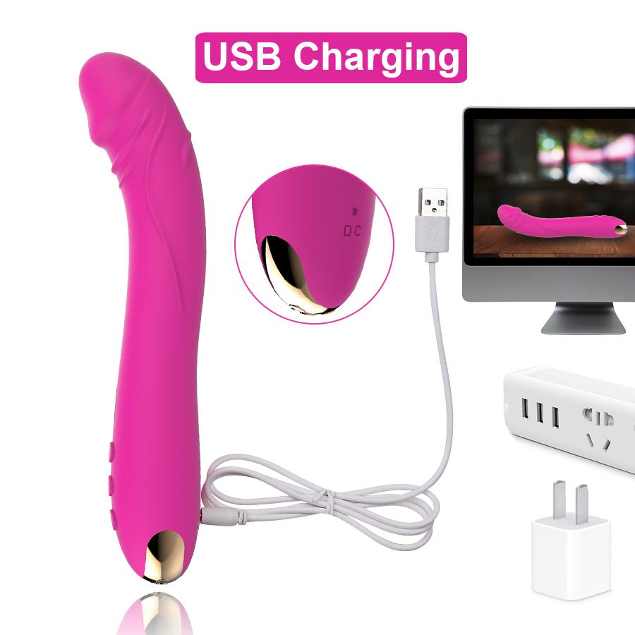 Dildo Vibrátor pro ženy Kouzelná hůlka Vagina Clitoris Masážní přístroj masturbátor Sexuální produkty pro dospělé Hračka