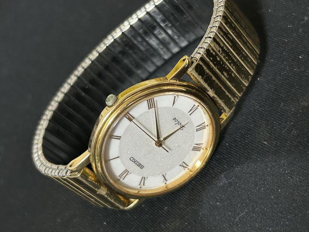 [USED] Seiko Dolce Vintage Quartz Gold Watch in Operation