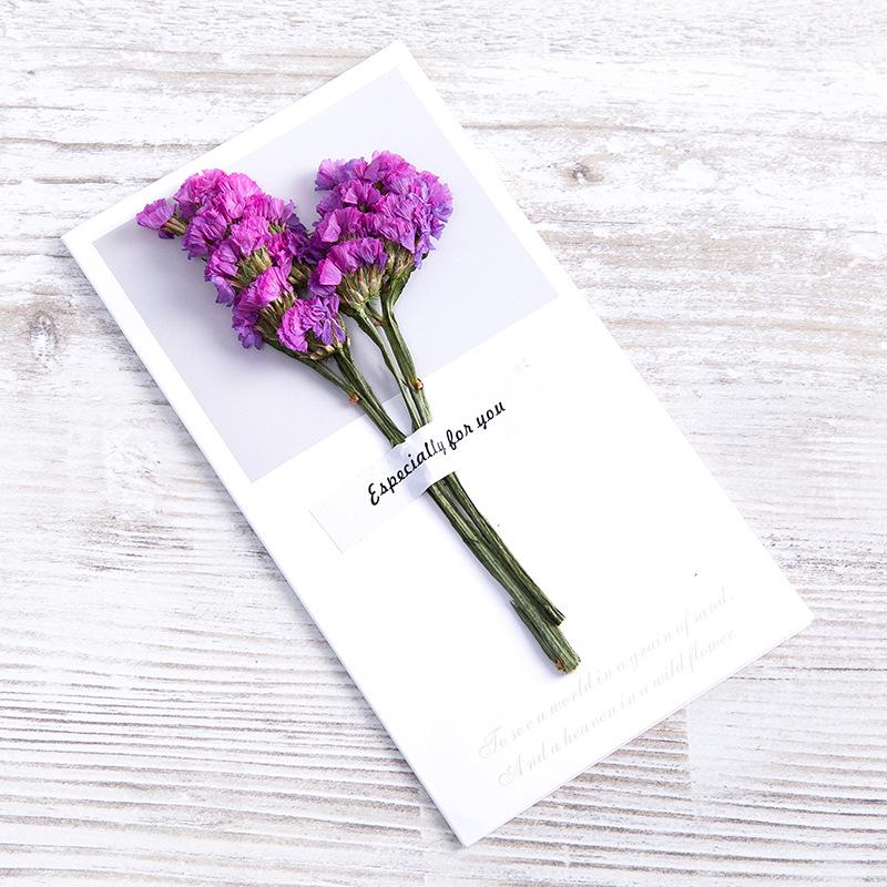 Thank You Card Mother's Day Greeting Card Dried Flower Handwritten Blessing Starry Sky 5PC Goddess Festival
