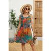 Spring/Summer Printed Tank Top Loose Pocket Dress for Women