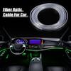 ACROPIX Fiber Optic Cable Skirt Side Glow Car Light Decoration Universal 3mm 2.5M Clear 1pcs