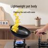 **Hand-Forged Non-Stick Zhangqiu Iron Frying Pan with Thick Flat Bottom**