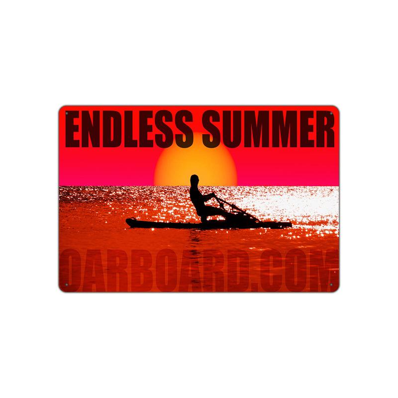 Summer Beach Sunset Metal Tin Sign Plaques Scenery Iron Painting Cafe Bar  Home Decor Seaside House Wall Tin Plate Poster