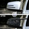 1 Pair Glossy Black For Mercedes Benz W176 W246 W212 W204 C117 X156 X204 W221 C218 Rearview Mirror Cover Caps Sticking