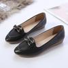 Sapatos Femininas Women Cute Sweet Light Weight Black Soft Patent Leather Slip On Shoes Lady Casual Work Loafers Ab507