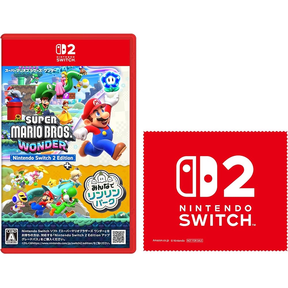 Super Mario Bros. Wonder Nintendo Switch 2 Edition+ Minna Rinrin Park -Switch 2 [Amazon.co.jp Exc...