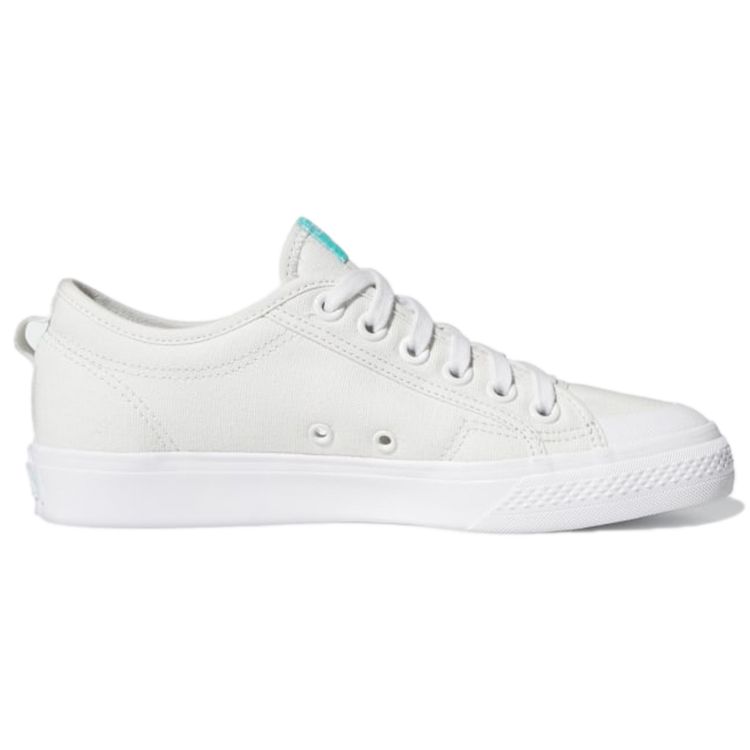 Adidas Originals Nizza Trefoil Slip Resistant Durable Low Top Skate Shoes Women Skate Shoes White Q46353