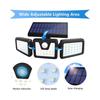 74 LED Solarbetriebene Außenleuchte mit Sensor