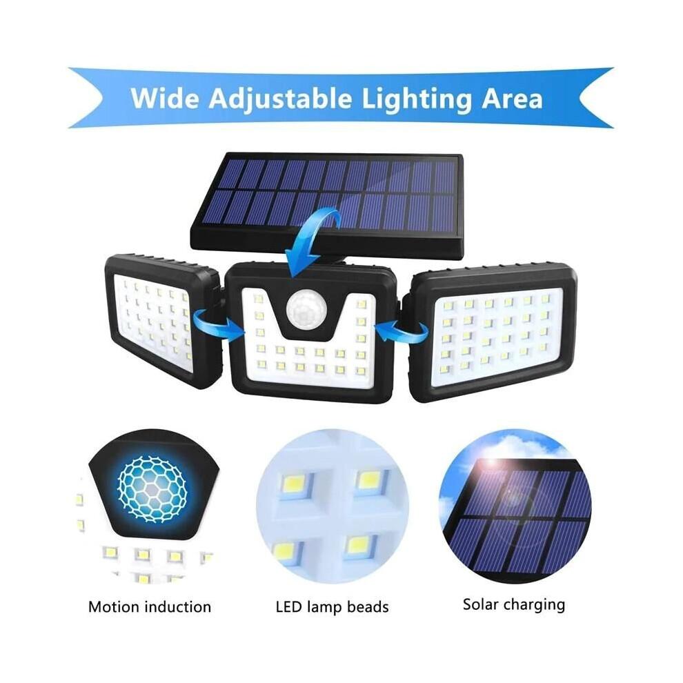 74 LED Solarbetriebene Außenleuchte mit Sensor