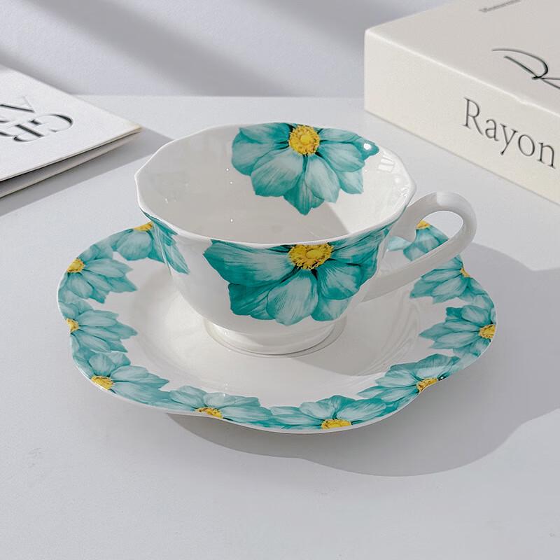 Zhi Shi Rose Holiday Ceramic Coffee Set 300ml