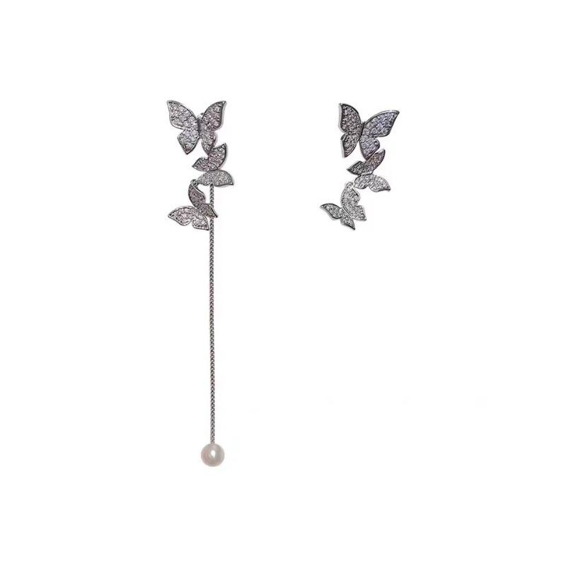 Boucles d'oreilles à longues pampilles pour femmes, style coréen Dongdaemun, design original, boucles d'oreilles polyvalentes