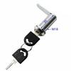 Practical 16/20/25/30mm Cam Lock Silver Easy Replacement Door Lock with 2 Keys Metal Cabinet Drawer Lock Drawer