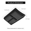 for Nissan Rogue/X-trail T33 2025-2026 Center Control Lower Layer Storage Box Car Accessories Organizer Tidying TPE Black