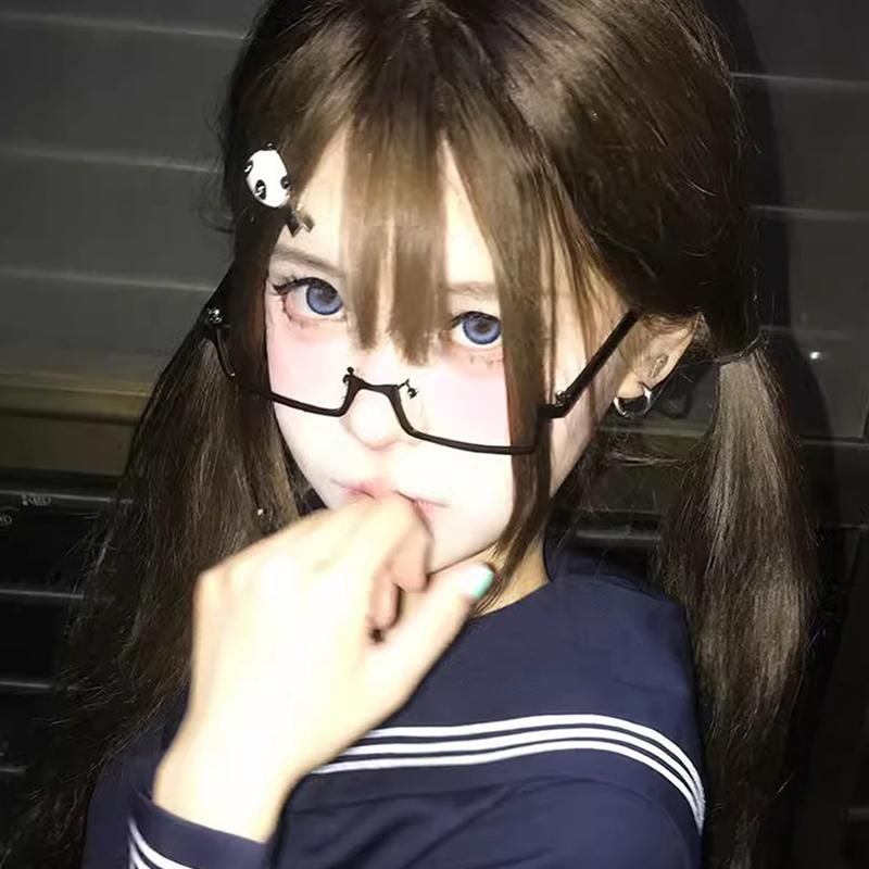 Anime Karakter Cosplay Halve Rand Bril Bril Accessoires Bril Decoratie Bril Hottie Feest Bril