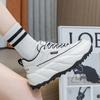 Leather White Shoes Women's Spring New Trendy Student Running Sports Casual Board Shoes