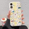 Painted Phone Case for iPhone 12 13 15 16 iPhone 16 12 13 14 15 Pro  14 15 16 Pro Max Coverage Shockproof Anti-Fingerprint Fresh Style Protective Case