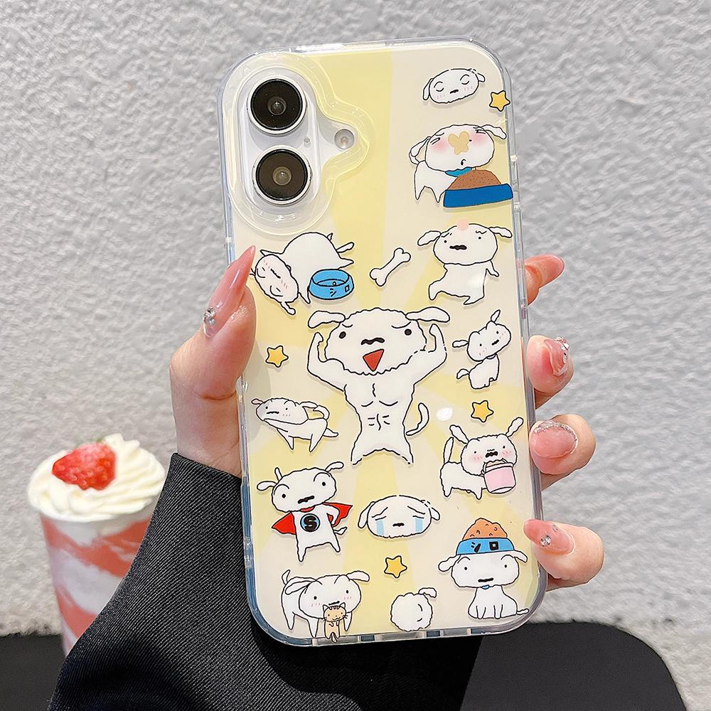Painted Phone Case for iPhone 12 13 15 16 iPhone 16 12 13 14 15 Pro  14 15 16 Pro Max Coverage Shockproof Anti-Fingerprint Fresh Style Protective Case