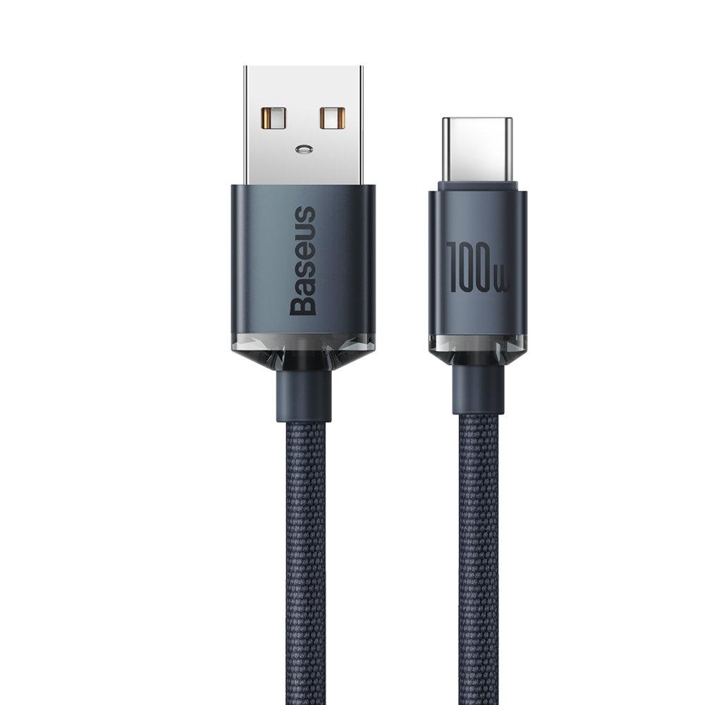 Cable for fast charging and data transfer USB USBC 100W 2m black