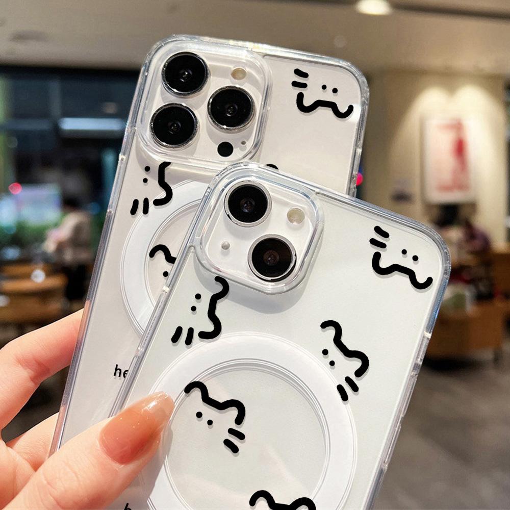 Magnetic Phone Case for iPhone 12 14 16 17 Pro 17 16 15 14 13 12 Pro Max  12 13 14 15  16 High Quality Shockproof Shell Full Protection Cute Style