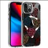 Leopard Heart Magnetic Transparent Case for iPhone 15/16/17 Pro Max