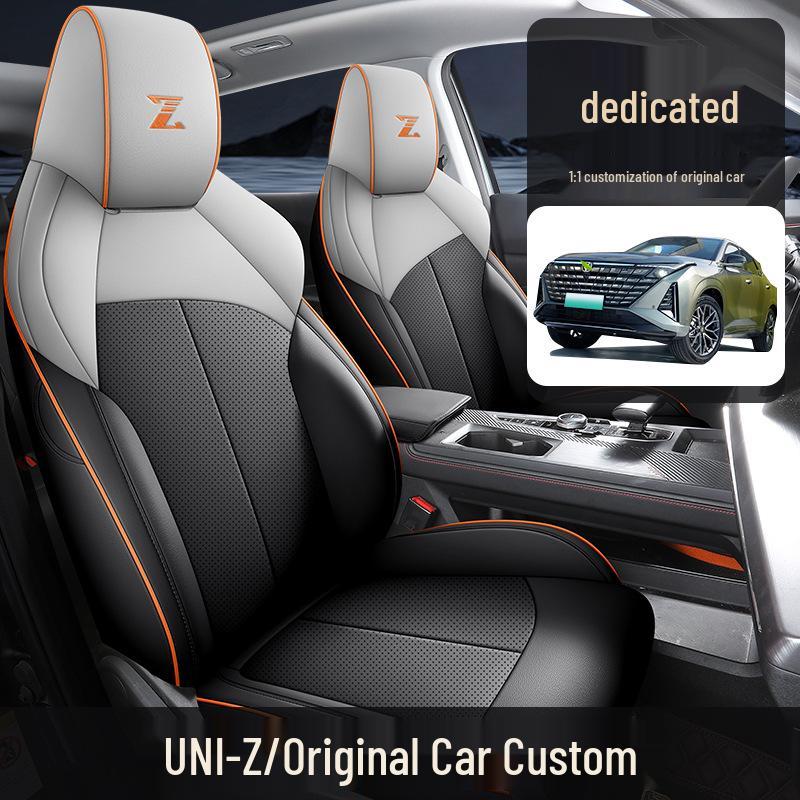 UNIZ Special Full Leather Car Seat Cushion - Universal Fit, Four Seasons, New Model