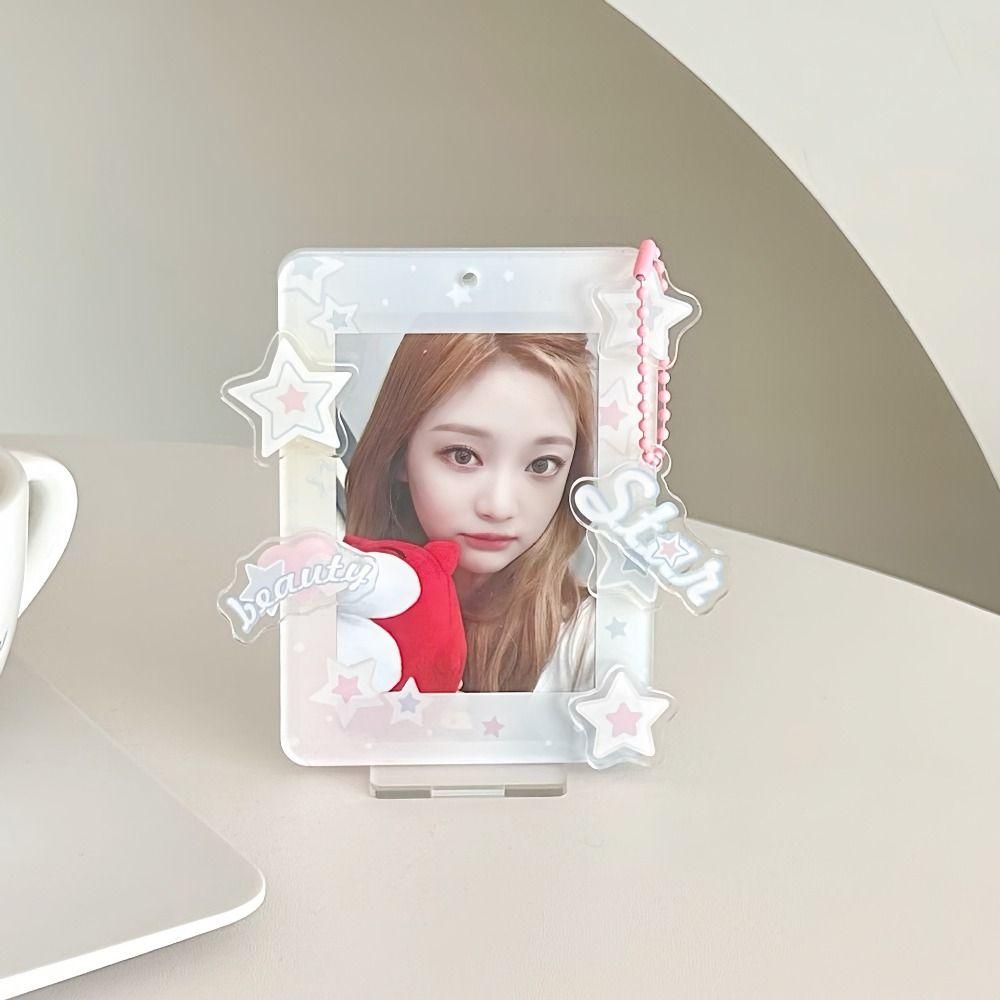 Star Korean Style Card Holder Desktop Decoration ID Card Holders Student Card Cover Student