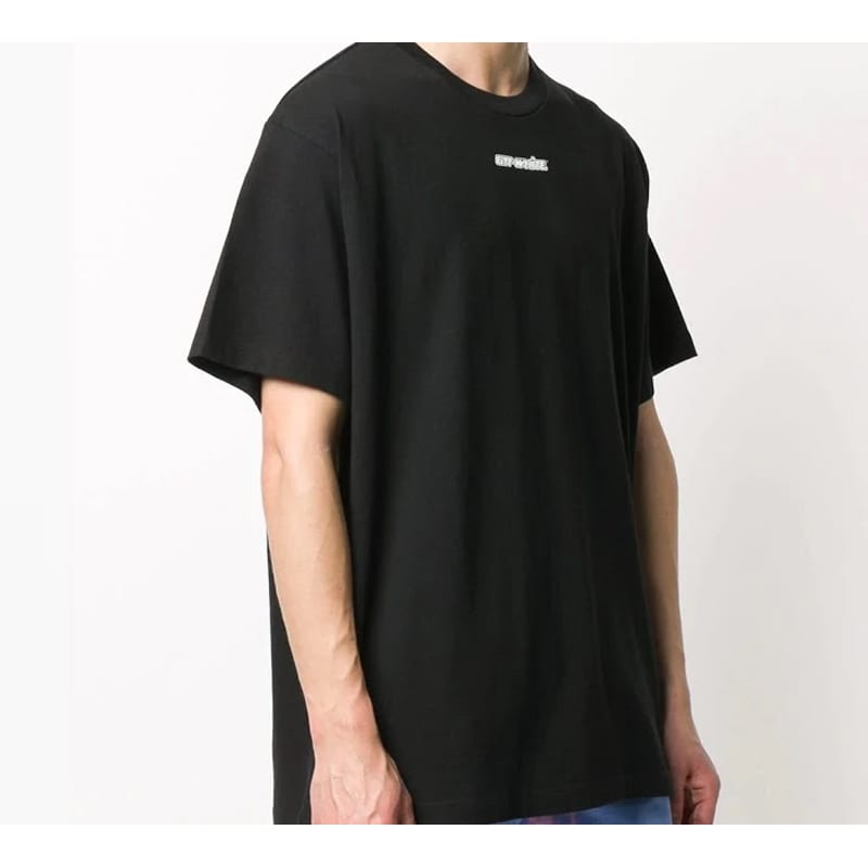 OFF WHITE Marker Blue Arrows Oversized Tee OMAA038E20JER0021045