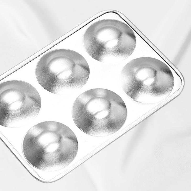 1PC Metal Aluminum Palette Round/Rectangle 6/10/12 Holes Children's Painting Hand-Painted Gouache Watercolor Art Craft Supplies