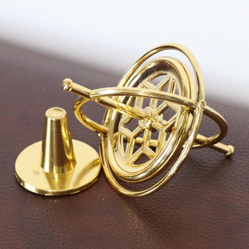 Metal Self-balancing Finger Gyroscope Toy Anti-gravity Colorful Metal Gyro Adults Kids Decompression Relief Spinning Toy Gift