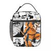 Custom Uchiha Sasuke Thermal Insulated Lunch Bags N-Narutoes Resuable Bento Box for Camping Travel Multifunction Food Tote Bags