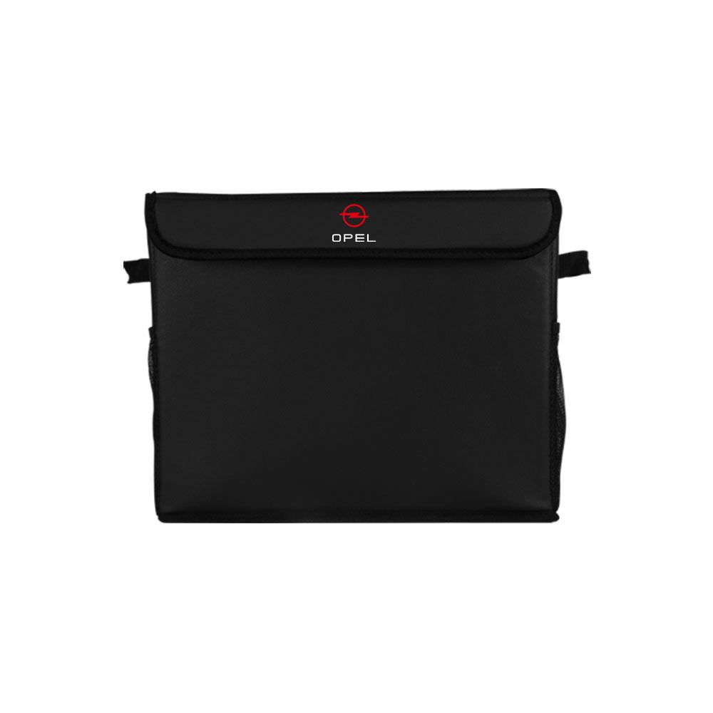 

For Opel OPC Astra K Vectra Corsa Zafira Insignia Mokka Car Logo Rear Trunk Large Capacity Storage Box Organizer Stowing Tool