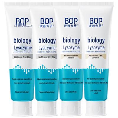 Pop Research Dual-Effect Toothpaste 4-Pack (Whitening & Gum Care)