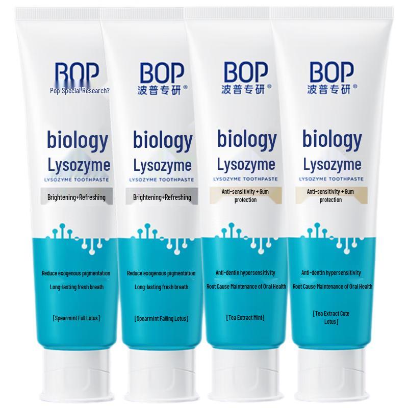 

Pop Research Dual-Effect Toothpaste 4-Pack (Whitening & Gum Care)