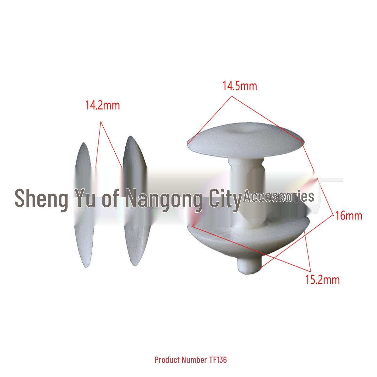 

Car Trim Panel Dual Accessories Fixing Clip and Decorative Buckle 10,000 Clips