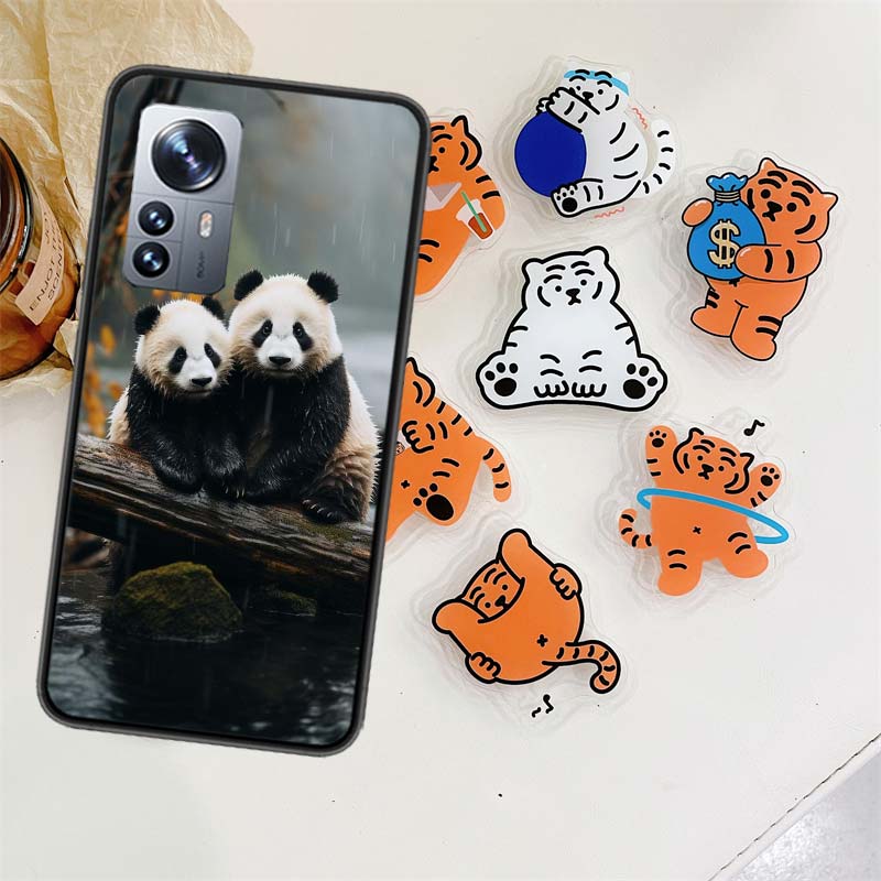 Panda Baby, Giant Panda Family Phone Case For Xiaomi Poco X7 X6 M8 M7 M6 M4 M3 X4 Pro F7 Ultra M5S Mi 14 14T 15 15T 12T 10T Pro