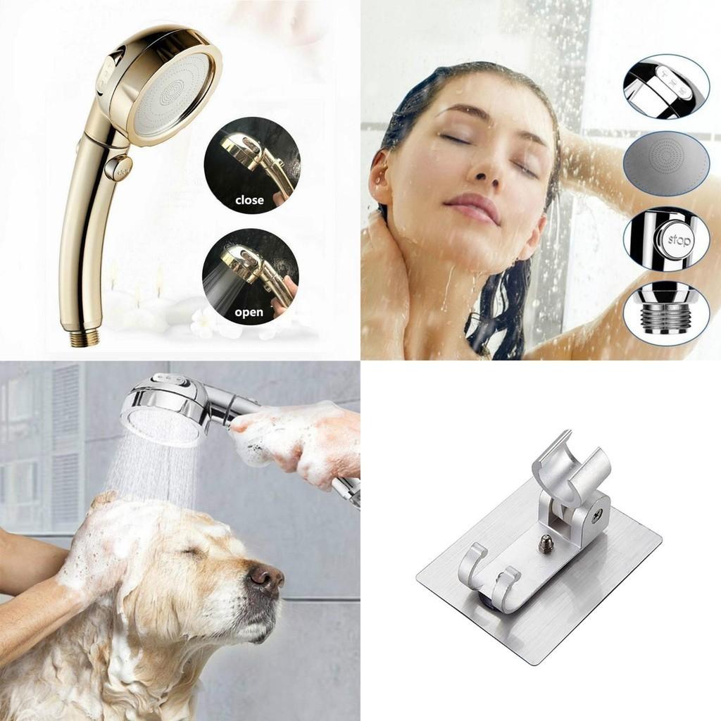 Portable 360 Degree Rotating Shower Head With Three Adjustable Modes For High Pressure Water Saving