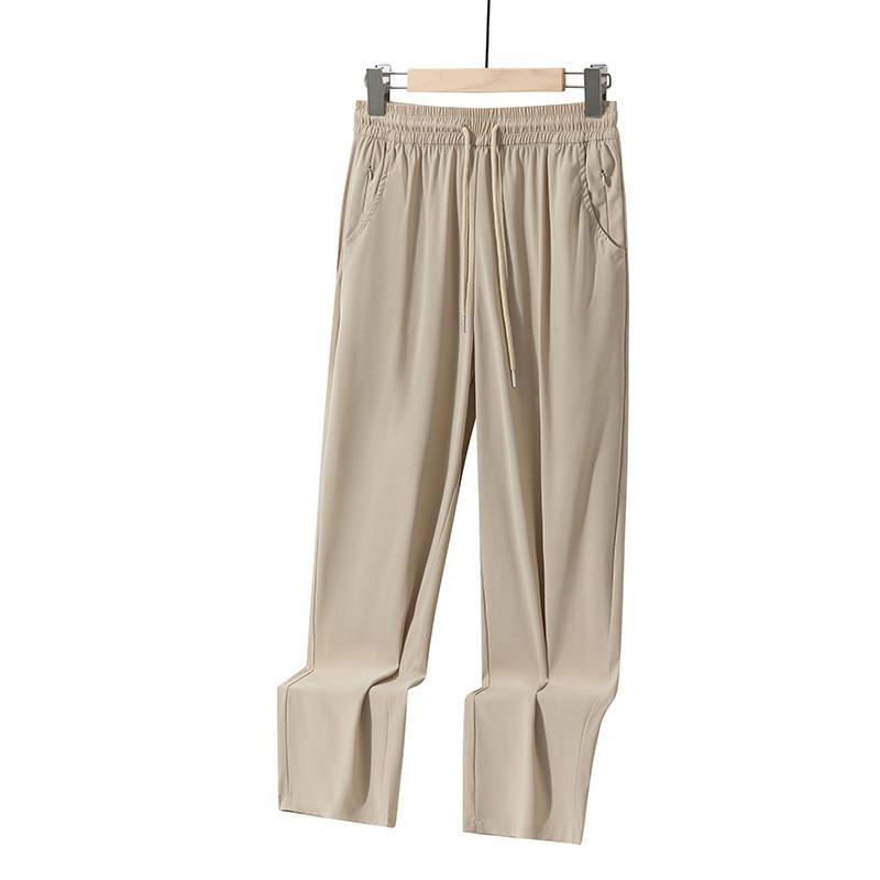 Ice Silk Mens Casual Pants With High Elasticity For Summer Active Wear