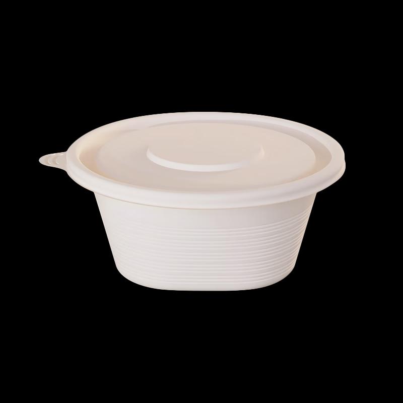 Komposterbara Runda Takeaway-behållare av Majsstärkelse