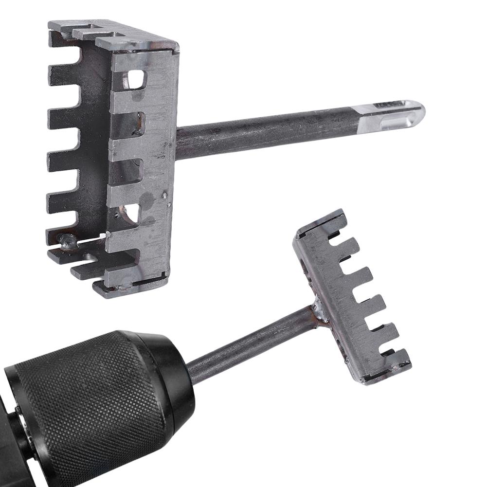 86-Type Square Hole Cutter Wear Resist SDS Plus Square Hole Punch Electrical Box Hole Punch Tool for Rotary Hammer Brick