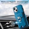 PU Leather Electroplating Ring Phone Case for IPhone 13 12 Mini 16 15 14 11 Pro XS Max XR 7 8 Plus Wallet with Card Holder Cover