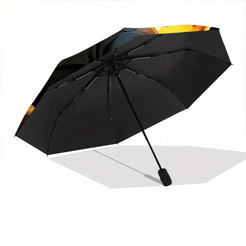 1pc Naruto Windproof Automatic Umbrella, Portable Folding Design, Lightweight for Women/Men211