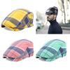Atmungsaktive Karomütze Barett Baumwolle Lässige Mütze Leichtes Design Modeaccessoire Geeignet für Männer und Frauen