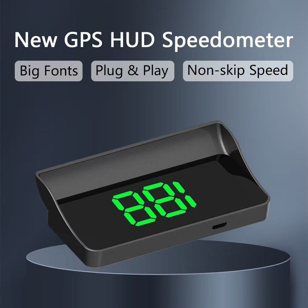 HUD Tachimetro GPS Universale, Head-Up Display con Grande Font Digitale, Plug & Play, Tracciamento Velocità Preciso Senza Salti per Tutti i Veicoli