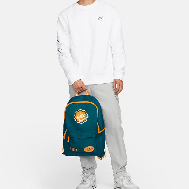 Nike Fabric Backpack Regular Unisex Crystal Cave Water Duck Cyan/Sundial Yellow FB2841-381