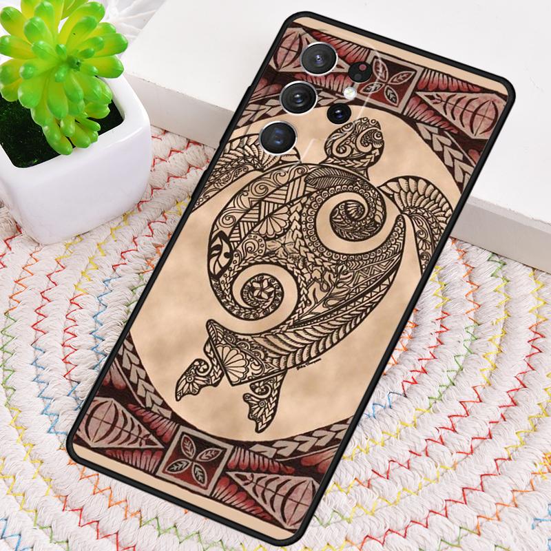 Maori Tribal Samoan Polynesian Silicone Phone Case For Samsung Galaxy Note 10 Pro S26 S25 S24 S23 S22 S21 Plus Ultra Capa Cover