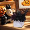 Halloween Artificial Flowers Arrangement In Wooden Box Boxed Faux Desktop Ornament for