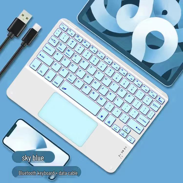 Universal Wireless Bluetooth Touch Keyboard for iPads, Tablets, and Phones