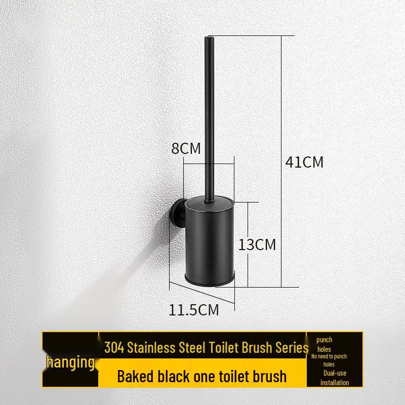 Nerezová ocel Stojací sada WC štětky - Štětka pro čištění bez mrtvého úhlu