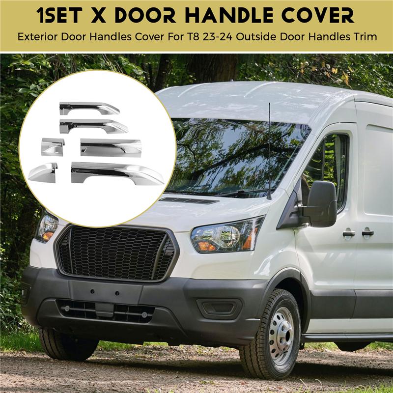 Exterior Door Handles Cover For Ford Transit T8 2024 Outside Door Handles Trim-A87Q